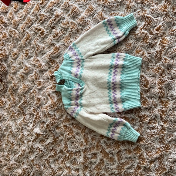 Janie and Jack Mint Green Sweater - Picture 2 of 6